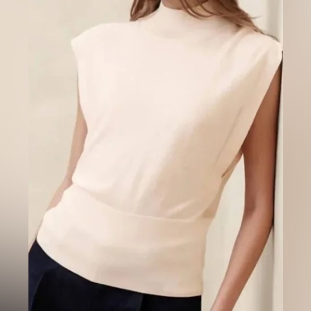 Merino Wool Mock Neck Sweater